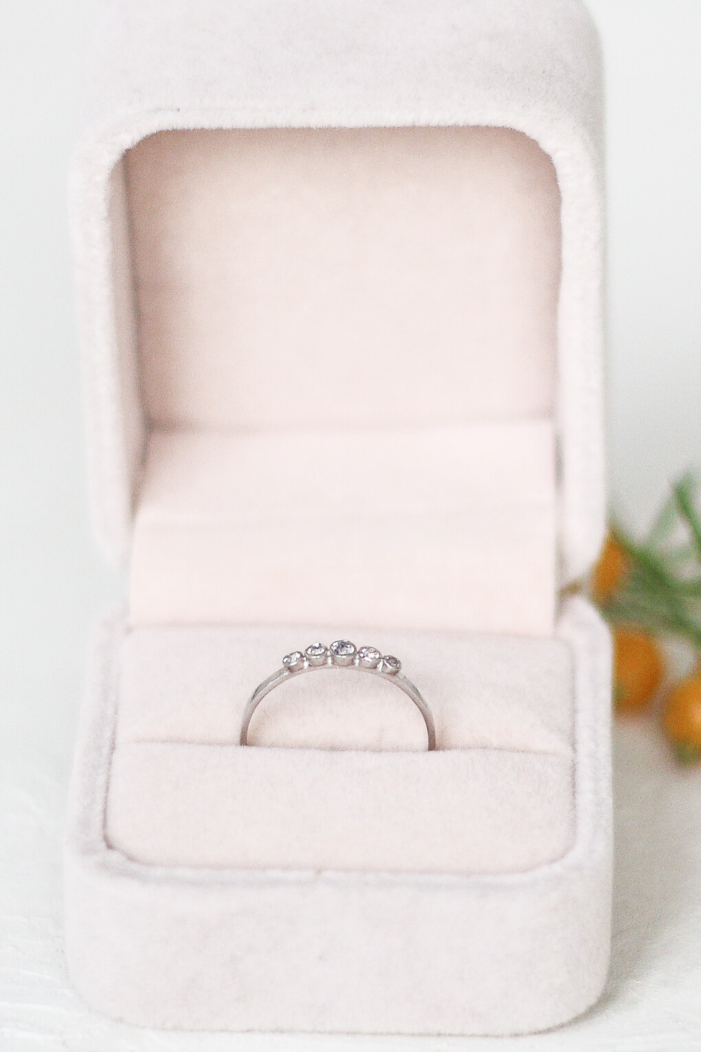 901614-14k Gold Five Stone Diamond Ring-5