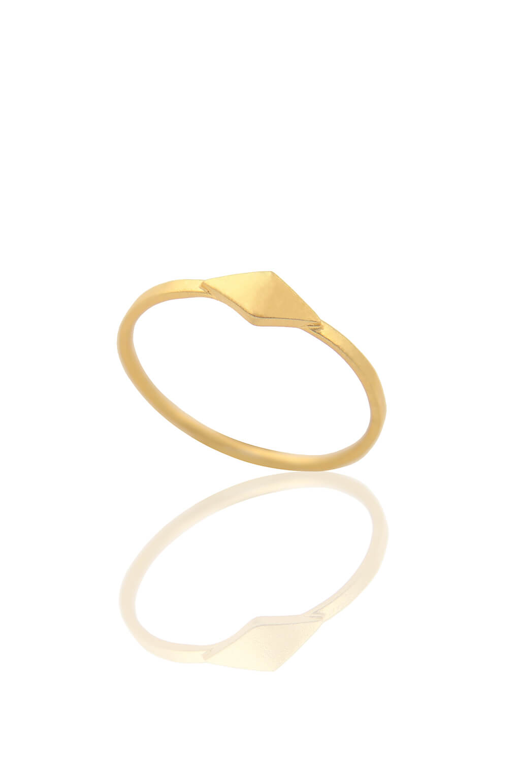 902614-14k Gold Rhombus Ring-3