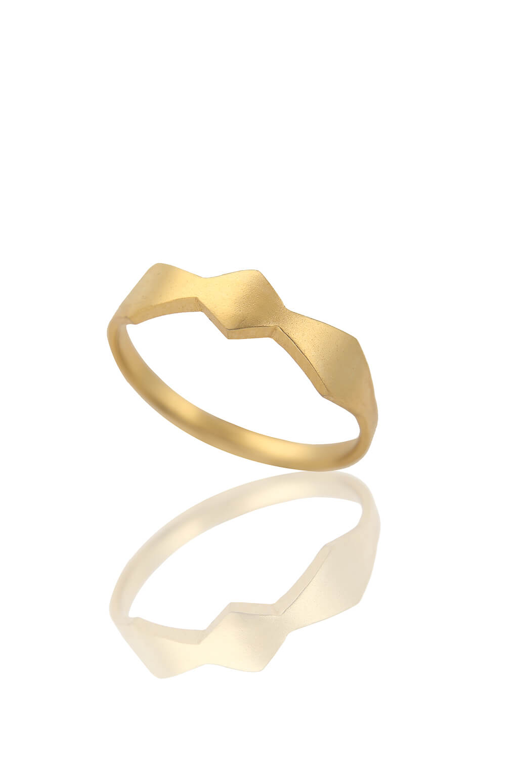903914-14k Gold Thin Bow Ring-3