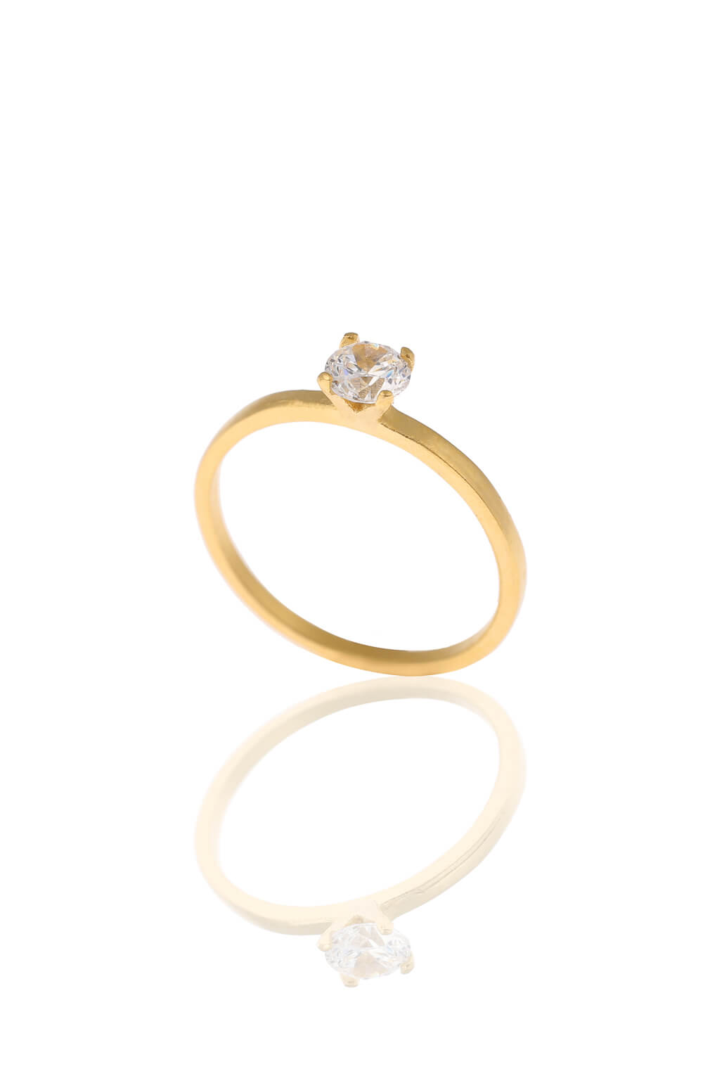 904314-14k Gold Diamond Solitaire Ring-3