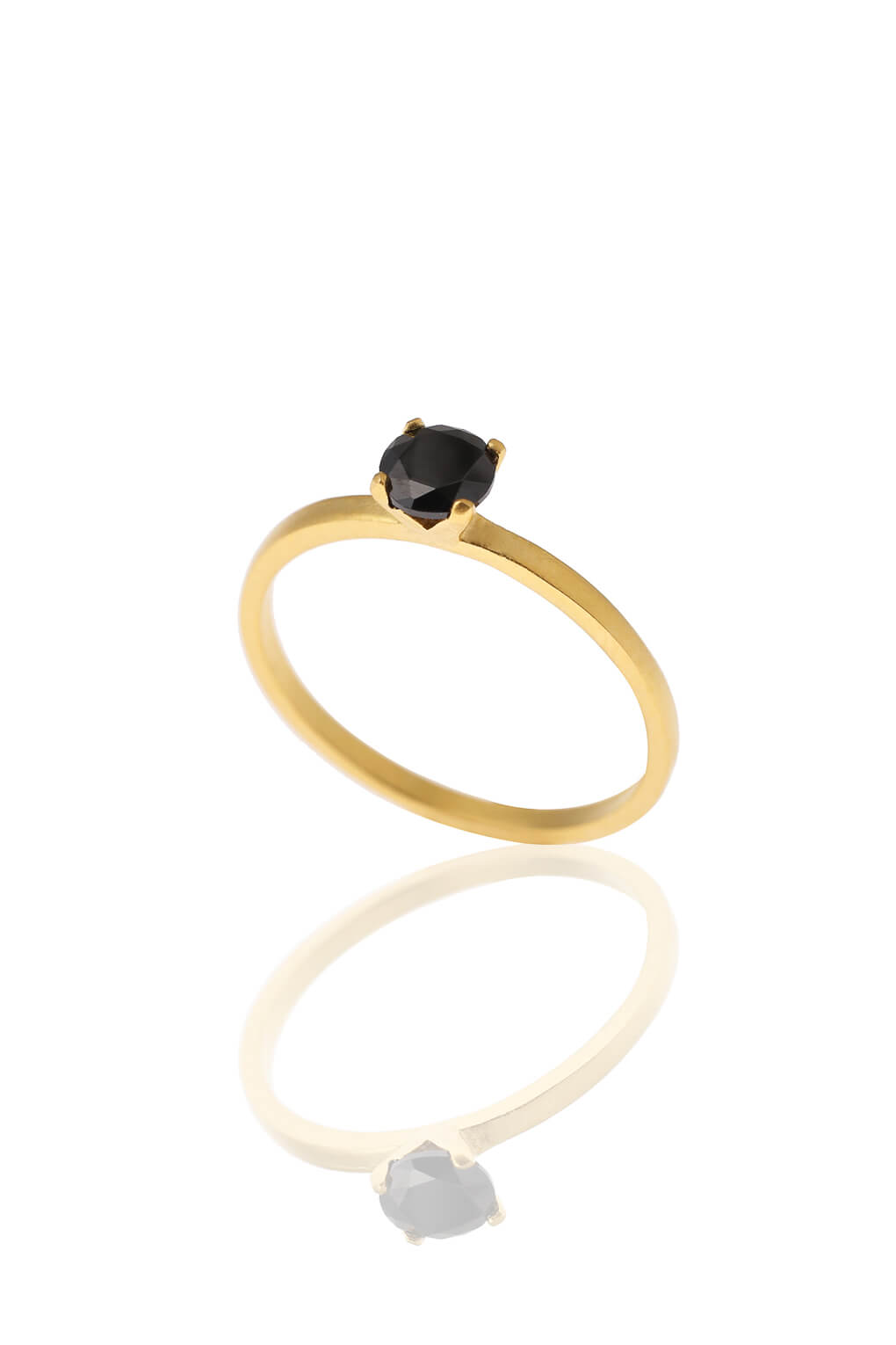 904314-14k Gold Diamond Solitaire Ring-4