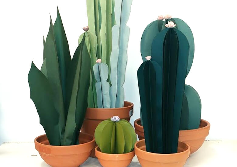DIY Paper Cactus