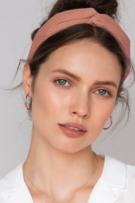 Large Basic Hoop Earrings in Rose Gold