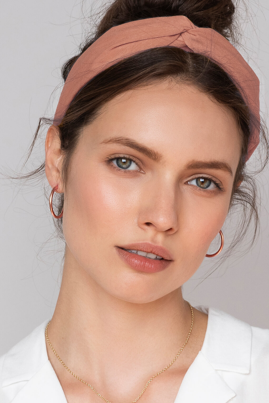 LARGE BASIC HOOP EARRINGS Rose Gold