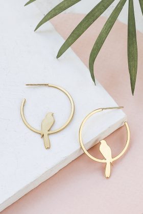 Canary Hoop Earrings