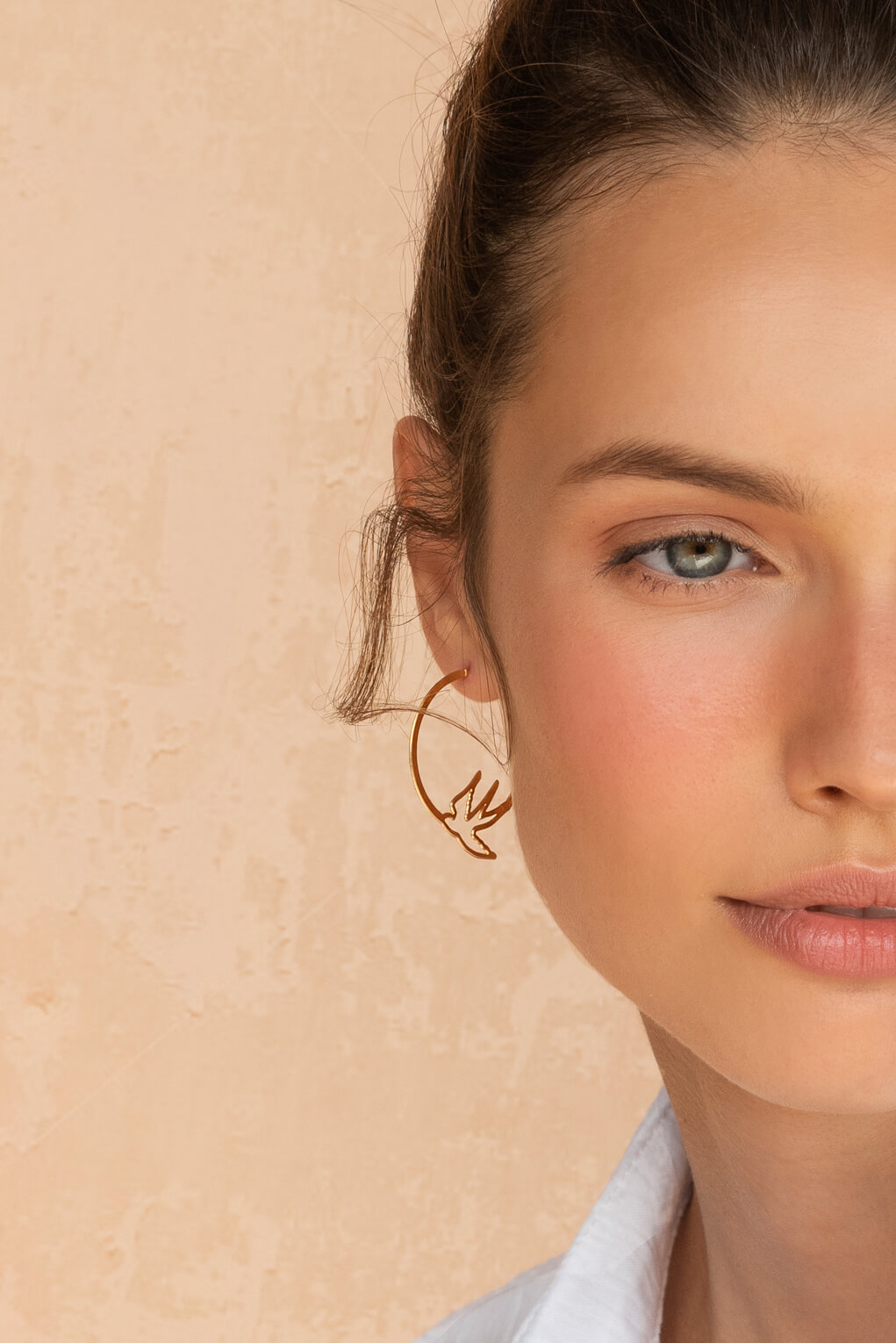 0344442-Swallow Hoop Earrings-2