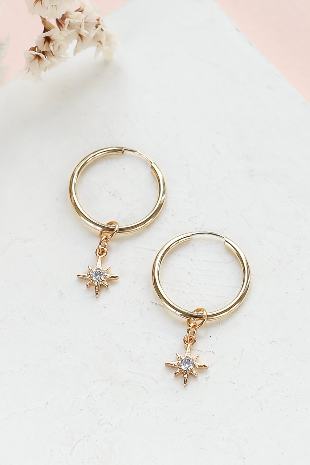 0344752-Scott Hoop Earrings with Three Pendants Set-11