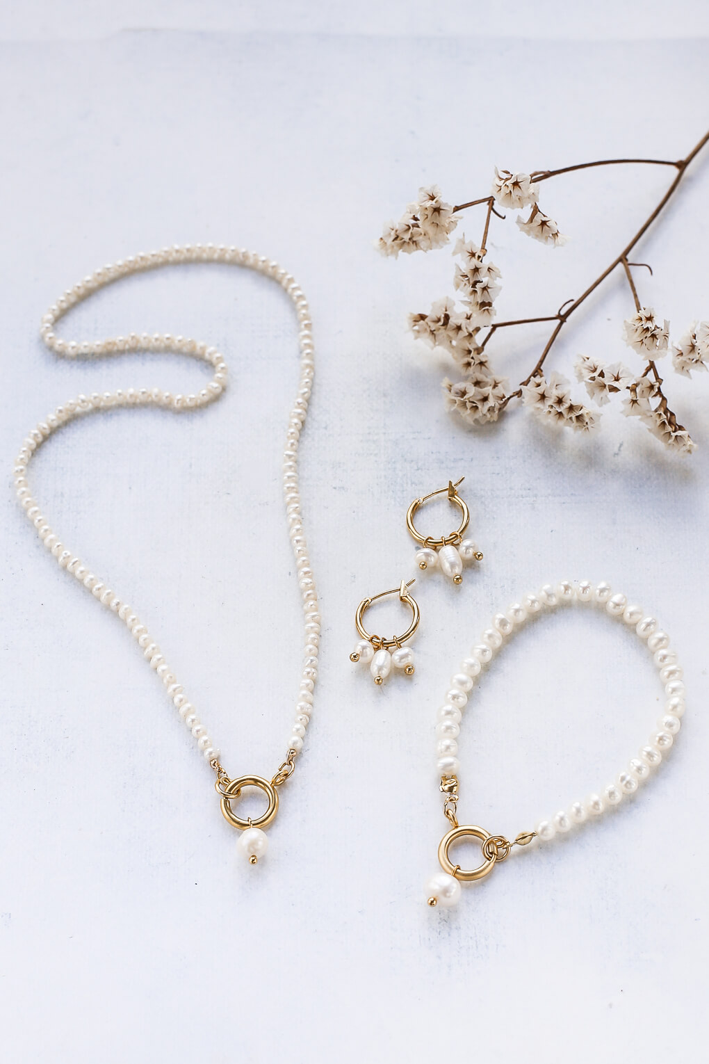 0122382-_Pearl Necklace with replaceable pendants -_-9
