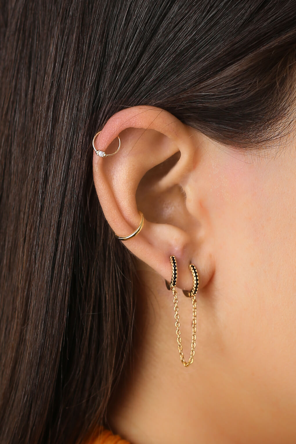 0344852-14K gold piercing earring-2