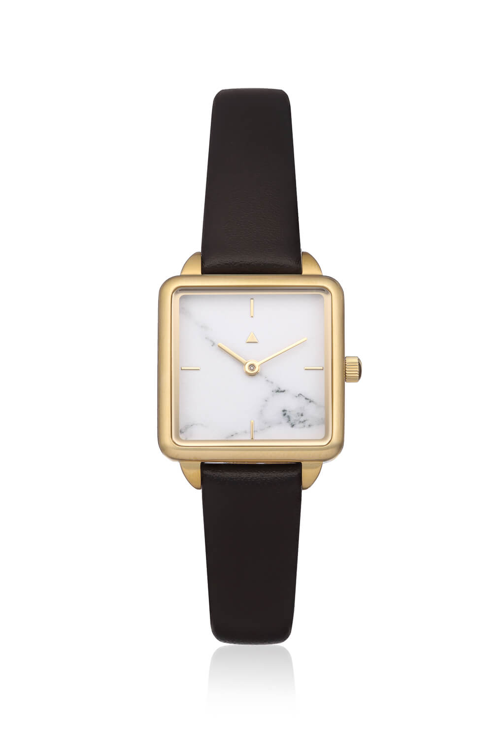 Rectangle watch in marble and black strap-1